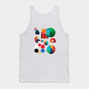 Color circles minimalist Tank Top